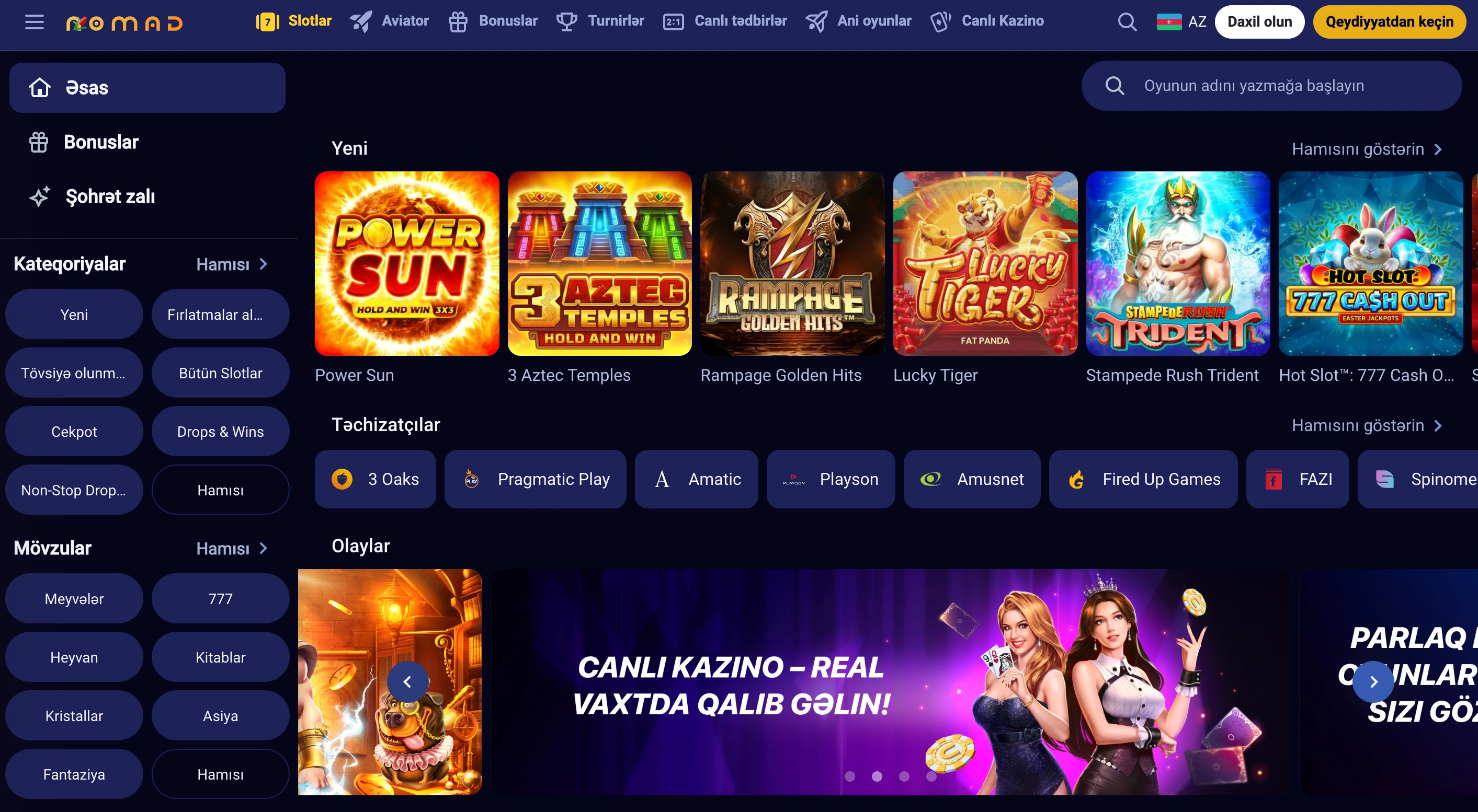 Nomad casino-da necə qeydiyyatdan keçmək və hesabınıza daxil olmaq olar? Nomad casino-da necə qeydiyyatdan keçmək və hesabınıza daxil olmaq olar?